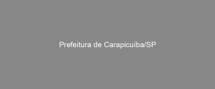 Provas Anteriores Prefeitura de Carapicuíba/SP